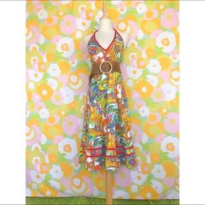 SOLD groovy BoHo vintage 70s style sundress
